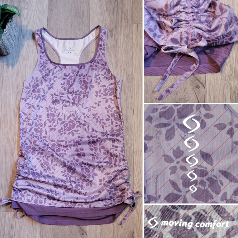 Moving Comfort Rouched Sides Athletic Racerback, Women's Small - Picture 1 of 12